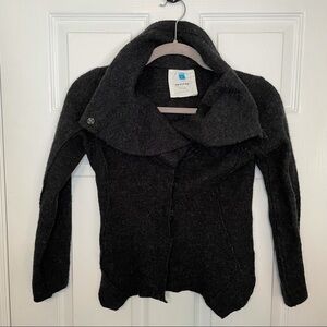 Anthropologie Sparrow 100% Wool Charcoal Sweater